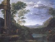 Claude Lorrain Landscape with Ascanius Shooting the Stag (mk17) china oil painting reproduction